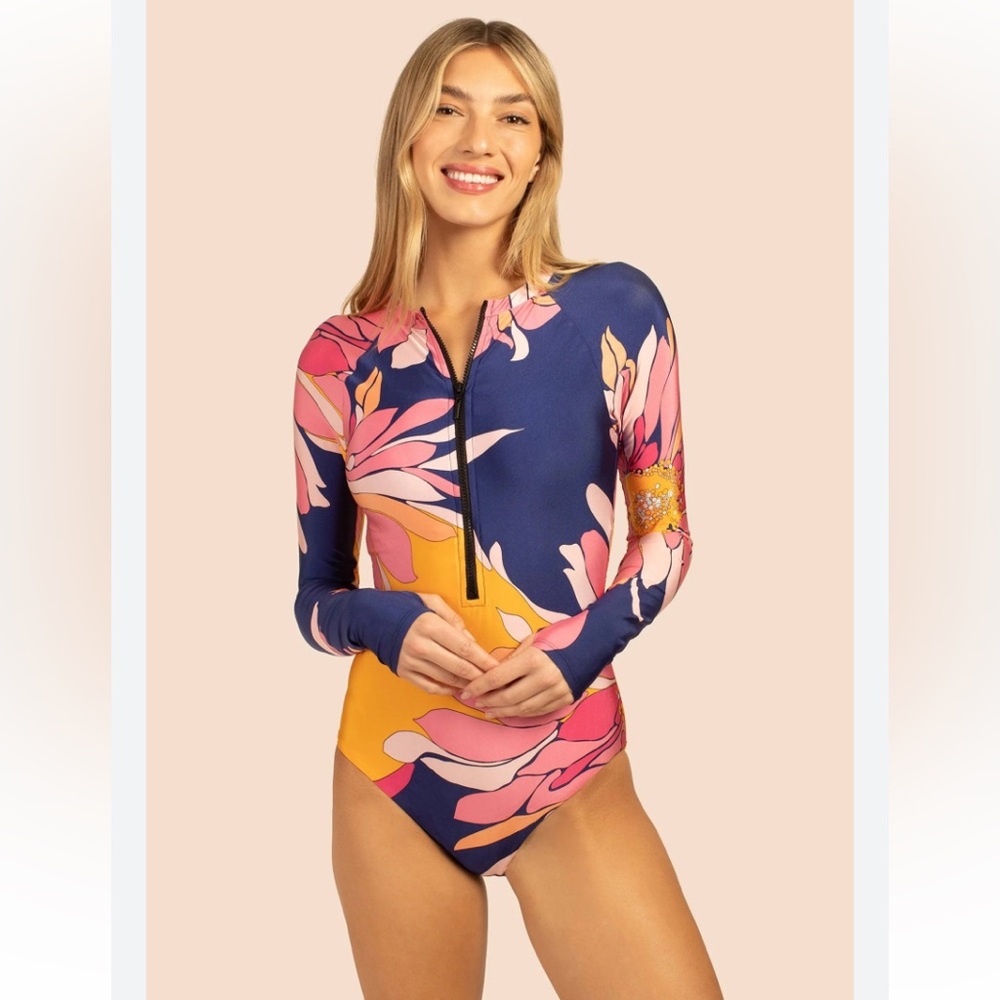 Trina Turk | Paddle swimsuit in breeze